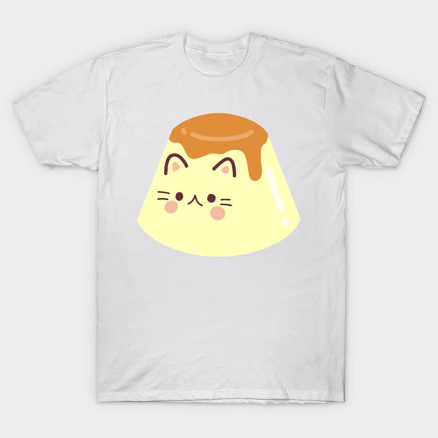 Cat purin T-Shirt by Miri Art